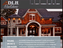 Tablet Screenshot of dlhbuilders.com